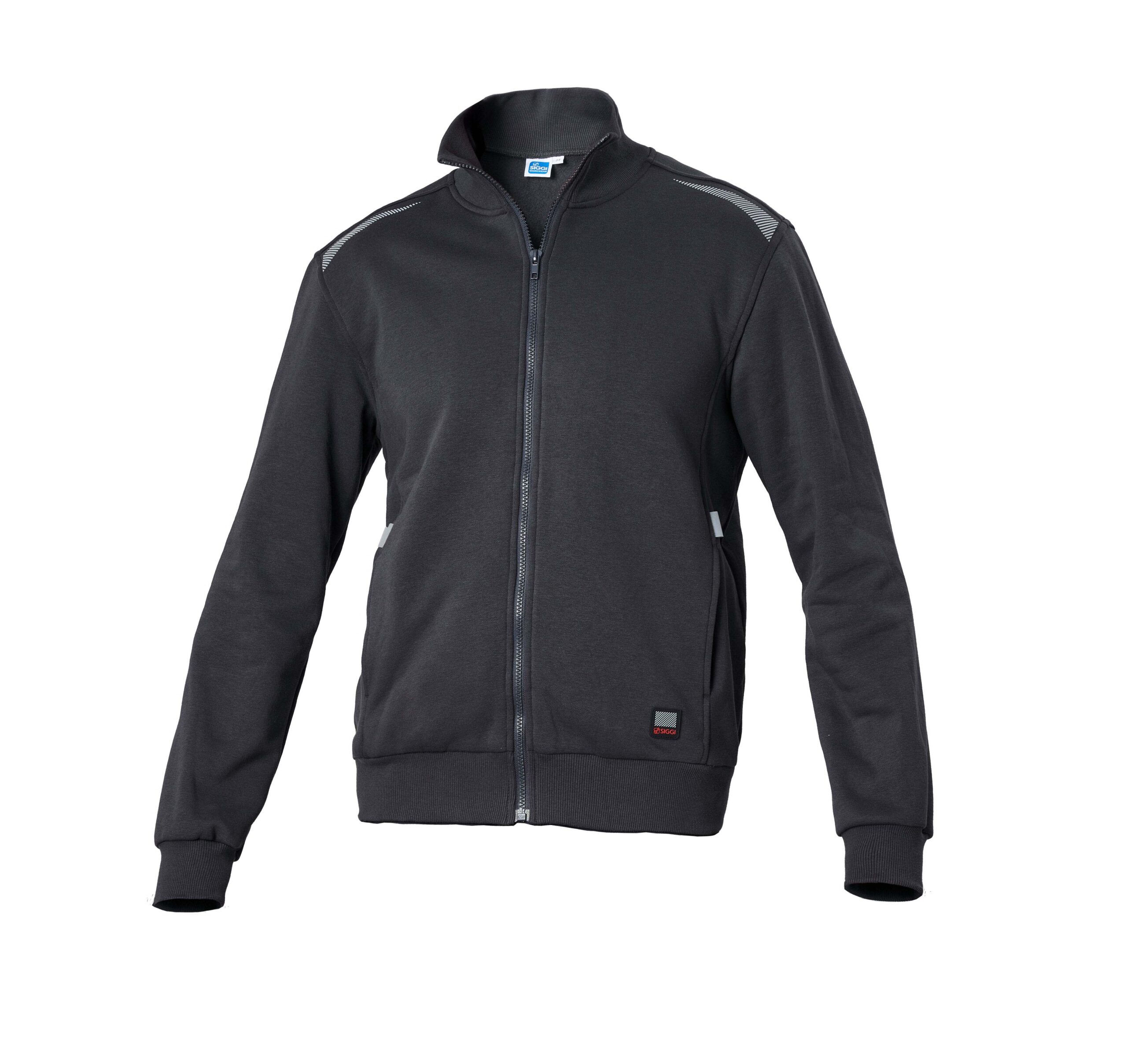 23MG0768 300 1271 8017 1 TASK2 felpa grigio 1 scaled Task 2 - Felpa zip lunga/Sweatshirt - immagine 2