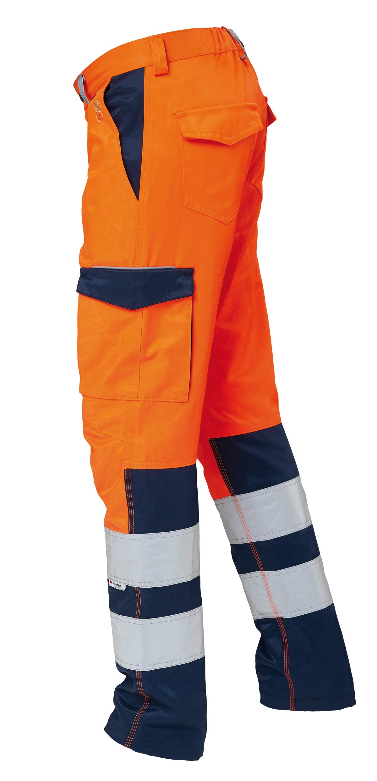 25PA1140 ADVANCE PANTALONI BICOLORE arancio 1706 2 ADVANCE - Pantaloni bicolore/Two colors trousers - immagine 2