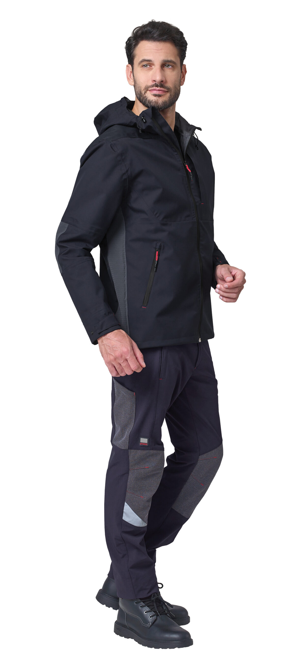 71GU0001 FINDER GUSCIO blu navy nero 4084 1 1 scaled FINDER - Giacca guscio/Shell Jacket